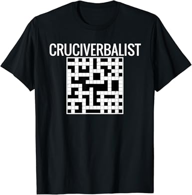 Cruciverbalist Crossword Clue solver puzzle Enigmatologist T-Shirt ...